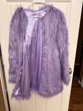 Lavender Faux Fur Coat
